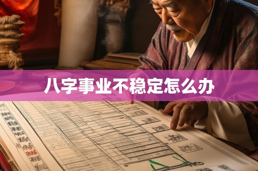 八字事业不稳定怎么办