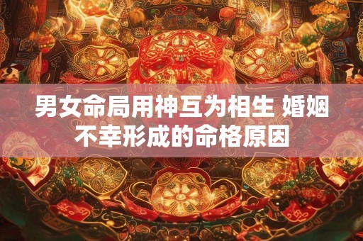 男女命局用神互为相生 婚姻不幸形成的命格原因