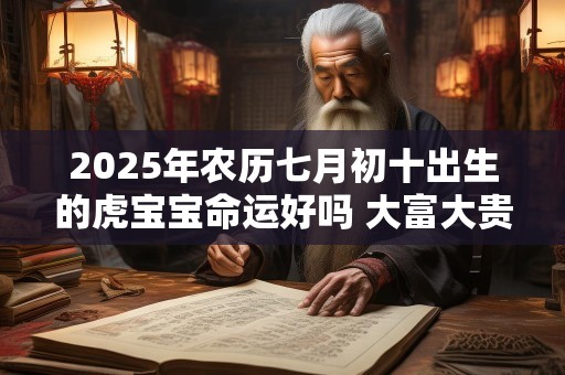 2025年农历七月初十出生的虎宝宝命运好吗 大富大贵吗