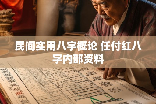 民间实用八字概论 任付红八字内部资料