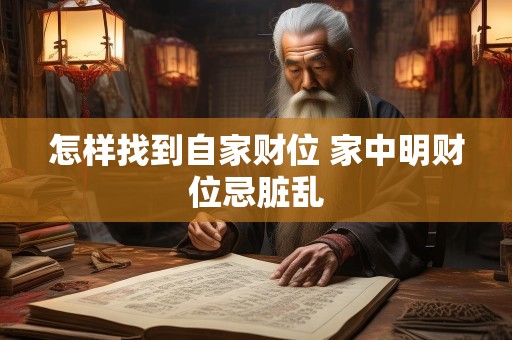 怎样找到自家财位 家中明财位忌脏乱