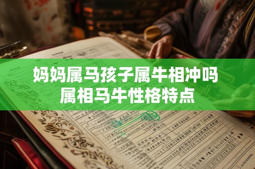 妈妈属马孩子属牛相冲吗 属相马牛性格特点
