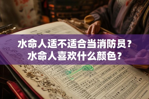 水命人适不适合当消防员？水命人喜欢什么颜色？