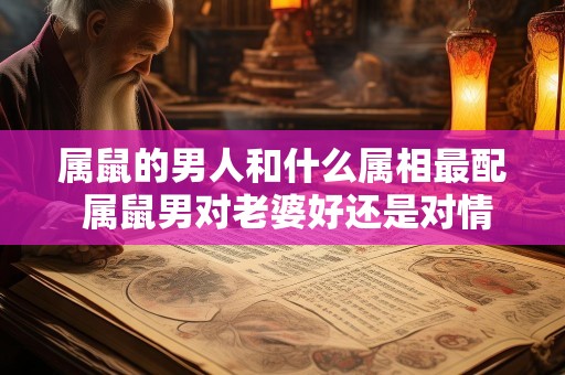 属鼠的男人和什么属相最配 属鼠男对老婆好还是对情人好