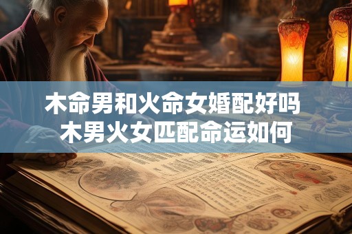 木命男和火命女婚配好吗 木男火女匹配命运如何