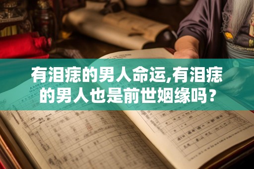 有泪痣的男人命运,有泪痣的男人也是前世姻缘吗？