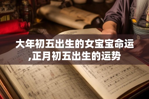 大年初五出生的女宝宝命运,正月初五出生的运势
