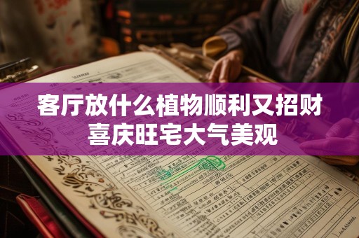 客厅放什么植物顺利又招财 喜庆旺宅大气美观