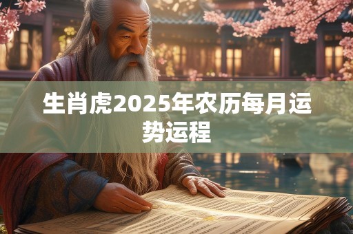 生肖虎2025年农历每月运势运程