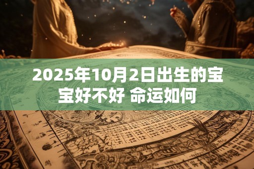 2025年10月2日出生的宝宝好不好 命运如何