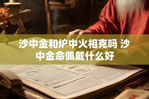 沙中金和炉中火相克吗 沙中金命佩戴什么好