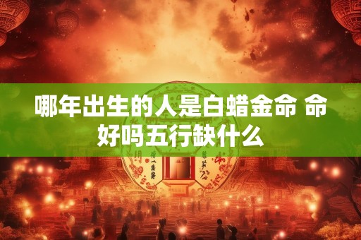 哪年出生的人是白蜡金命 命好吗五行缺什么