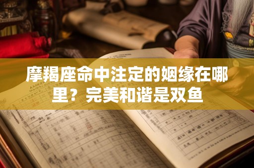摩羯座命中注定的姻缘在哪里？完美和谐是双鱼