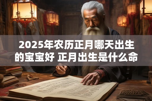 2025年农历正月哪天出生的宝宝好 正月出生是什么命