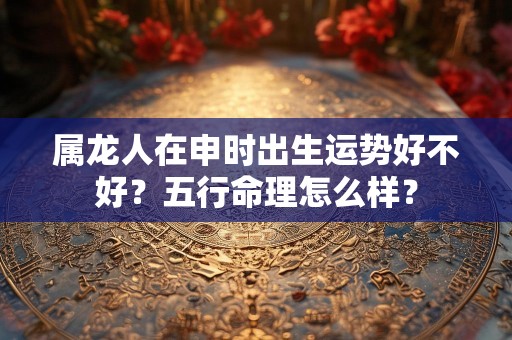 属龙人在申时出生运势好不好？五行命理怎么样？