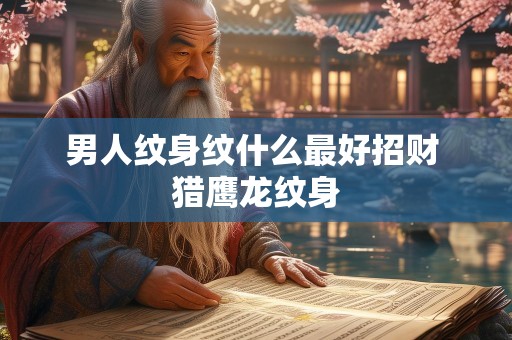 男人纹身纹什么最好招财 猎鹰龙纹身
