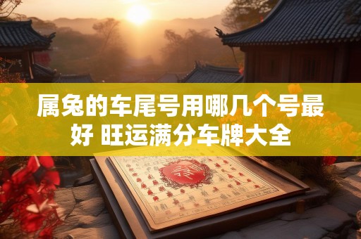 属兔的车尾号用哪几个号最好 旺运满分车牌大全