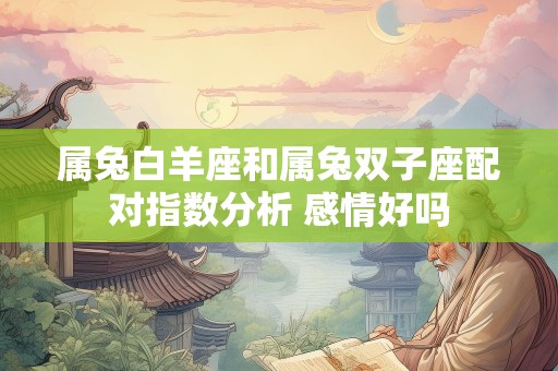 属兔白羊座和属兔双子座配对指数分析 感情好吗