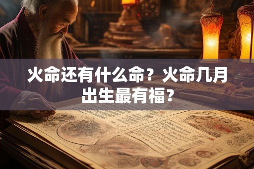 火命还有什么命？火命几月出生最有福？