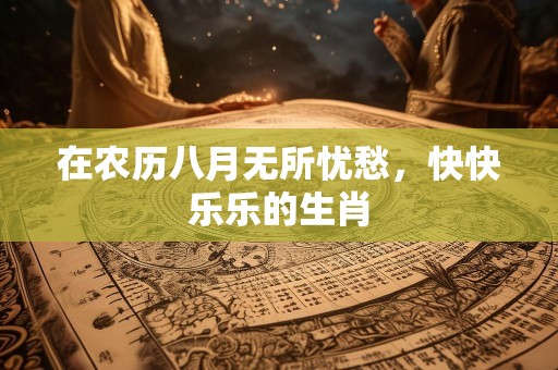 在农历八月无所忧愁，快快乐乐的生肖