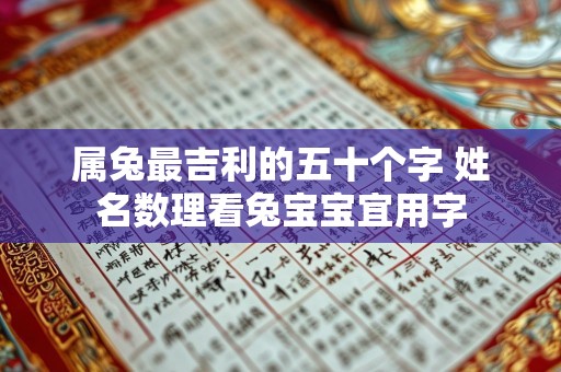 属兔最吉利的五十个字 姓名数理看兔宝宝宜用字