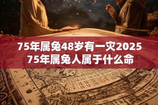 75年属兔48岁有一灾2025 75年属兔人属于什么命
