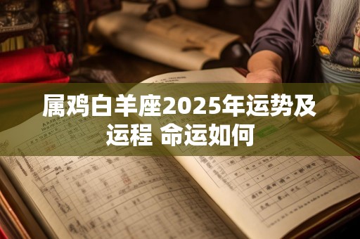 属鸡白羊座2025年运势及运程 命运如何