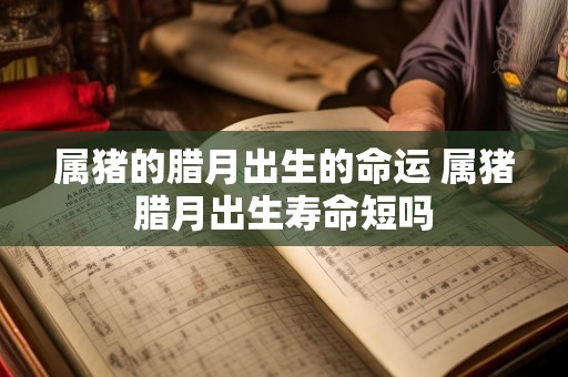 属猪的腊月出生的命运 属猪腊月出生寿命短吗
