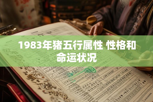 1983年猪五行属性 性格和命运状况