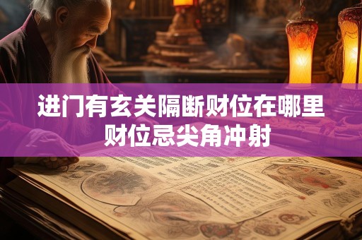 进门有玄关隔断财位在哪里  财位忌尖角冲射