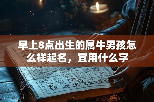 早上8点出生的属牛男孩怎么样起名，宜用什么字