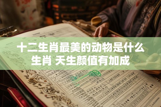 十二生肖最美的动物是什么生肖 天生颜值有加成