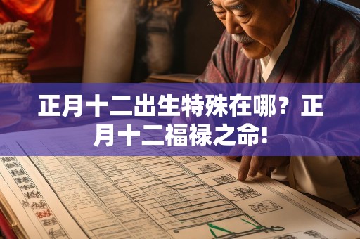 正月十二出生特殊在哪？正月十二福禄之命!