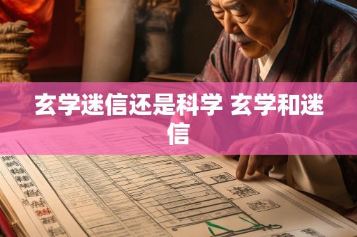 玄学迷信还是科学 玄学和迷信