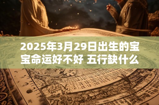 2025年3月29日出生的宝宝命运好不好 五行缺什么