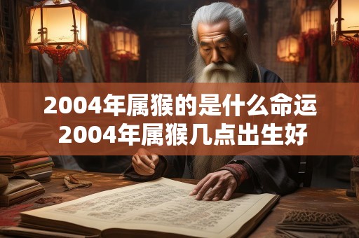 2004年属猴的是什么命运 2004年属猴几点出生好