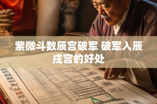 紫微斗数辰宫破军 破军入辰戌宫的好处