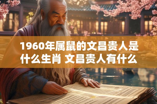 1960年属鼠的文昌贵人是什么生肖 文昌贵人有什么好处