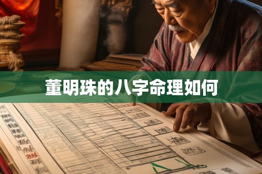 董明珠的八字命理如何