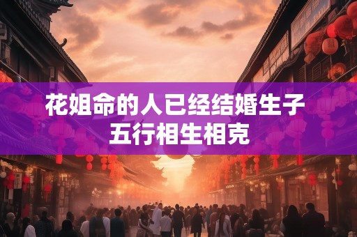 花姐命的人已经结婚生子 五行相生相克