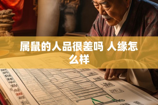 属鼠的人品很差吗 人缘怎么样
