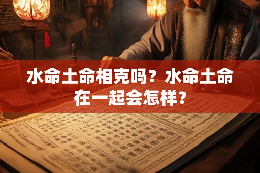 水命土命相克吗？水命土命在一起会怎样？