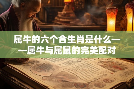 属牛的六个合生肖是什么——属牛与属鼠的完美配对