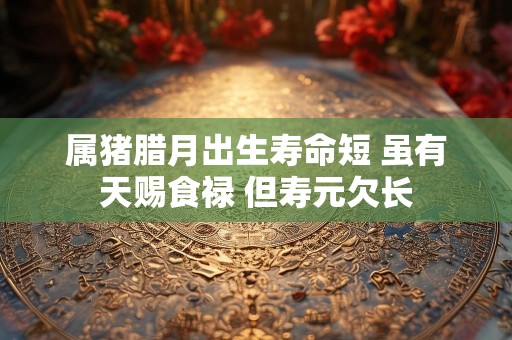 属猪腊月出生寿命短 虽有天赐食禄 但寿元欠长
