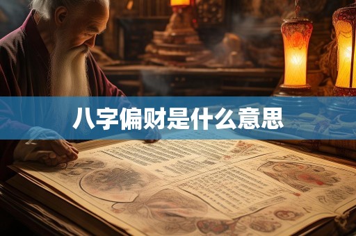 八字偏财是什么意思