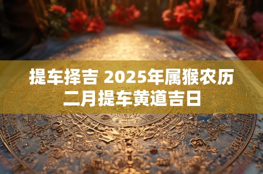 提车择吉 2025年属猴农历二月提车黄道吉日
