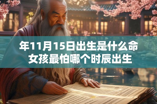 年11月15日出生是什么命 女孩最怕哪个时辰出生