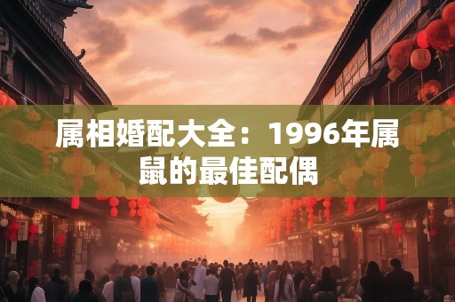 属相婚配大全：1996年属鼠的最佳配偶