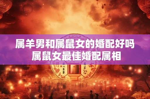 属羊男和属鼠女的婚配好吗 属鼠女最佳婚配属相