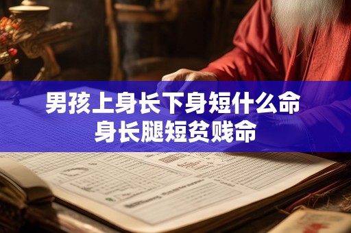 男孩上身长下身短什么命 身长腿短贫贱命